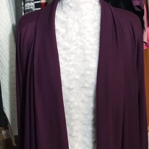 Shawl open cardigan purple XL - Picture 3 of 10